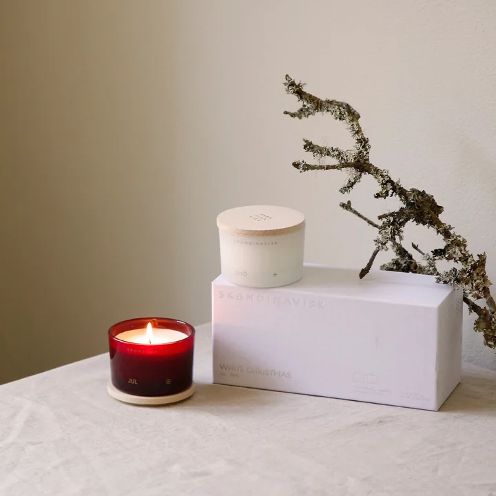 Kerzenset Mini White Christmas 2er-Set von Skandinavisk