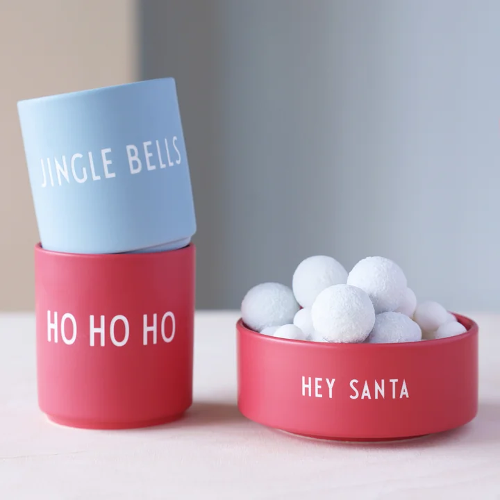 Snack Schale - Hey Santa, faded rose von Design Letters