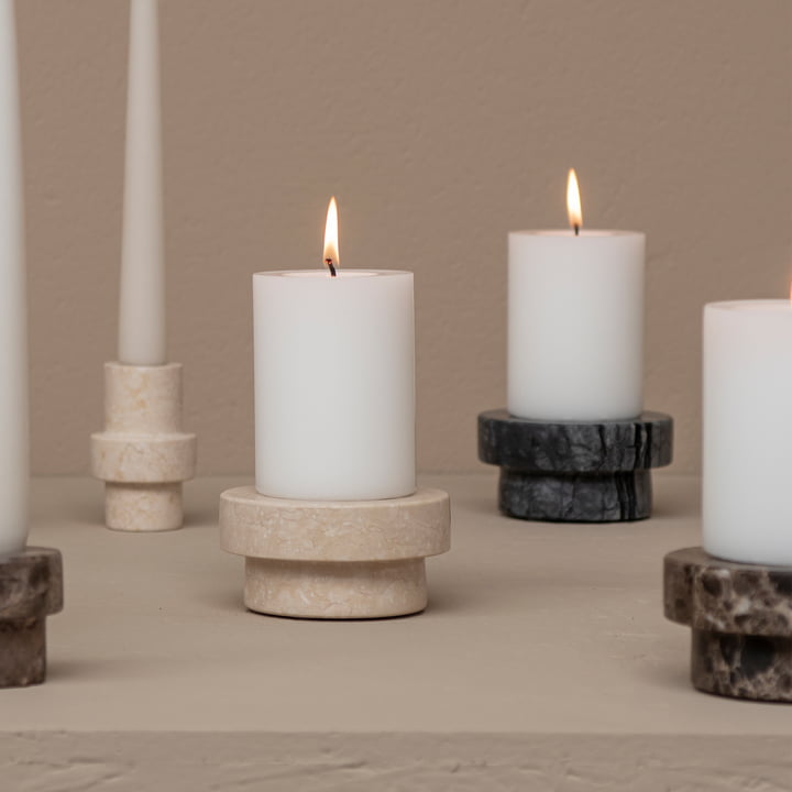 Marble Kerzenhalter von Mette Ditmer