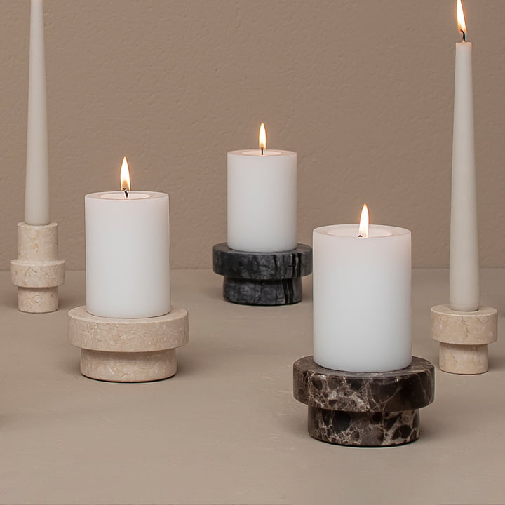 Marble Kerzenhalter von Mette Ditmer