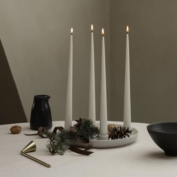 Advent Kerzenhalter von Blomus in der Ausführung moonbeam