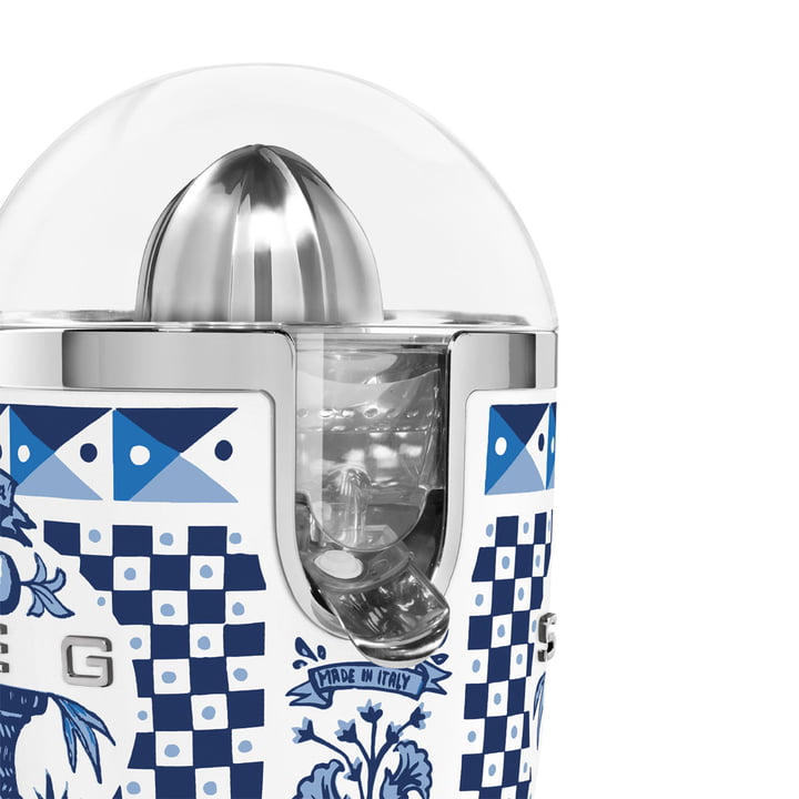 Smeg - Zitruspresse CJF01, Dolce & Gabbana, blu mediterraneo