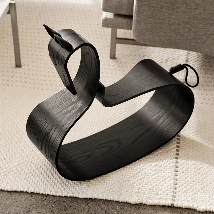 Schaukelpferd von Fritz Hansen in der Ausführung esche schwarz