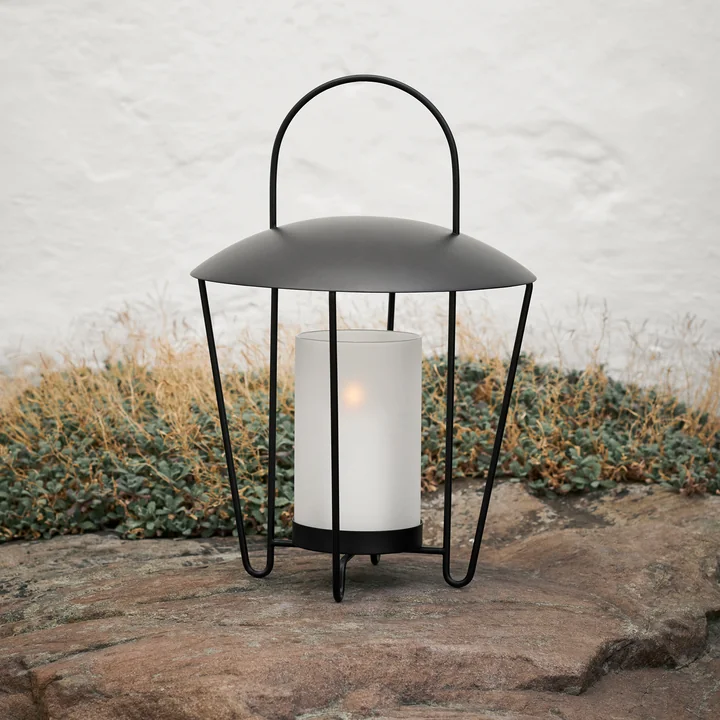 Abri Laterne, schwarz von Ferm Living