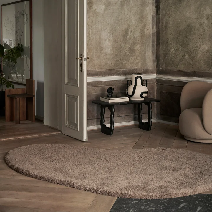 Forma Wollteppich L, aschbraun von Ferm Living