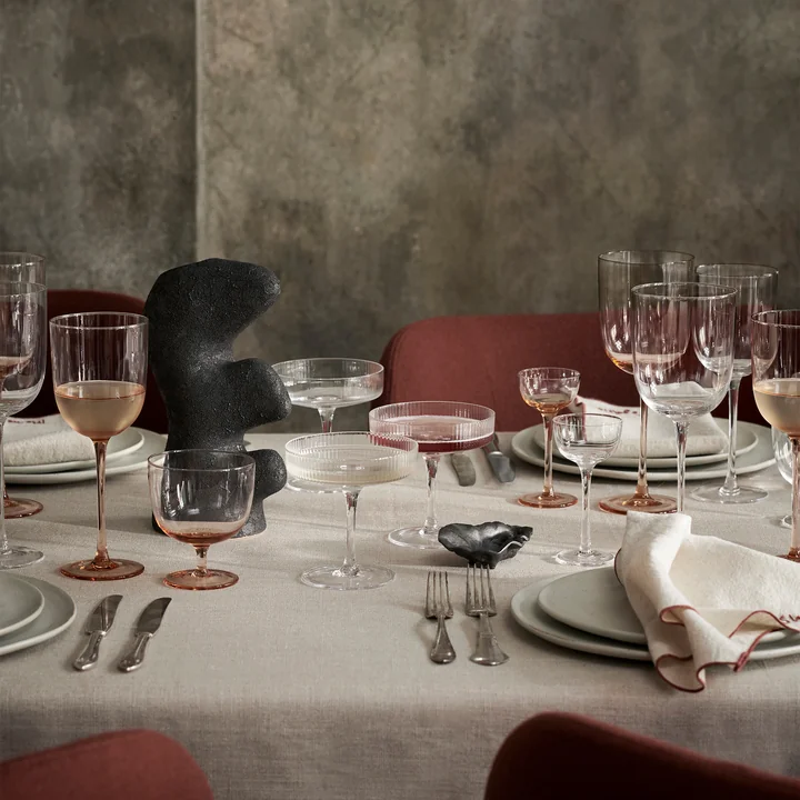 Host Gläser, klar und blush von Ferm Living