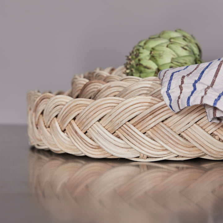 OYOY - Maru Tablett, Rattan natur