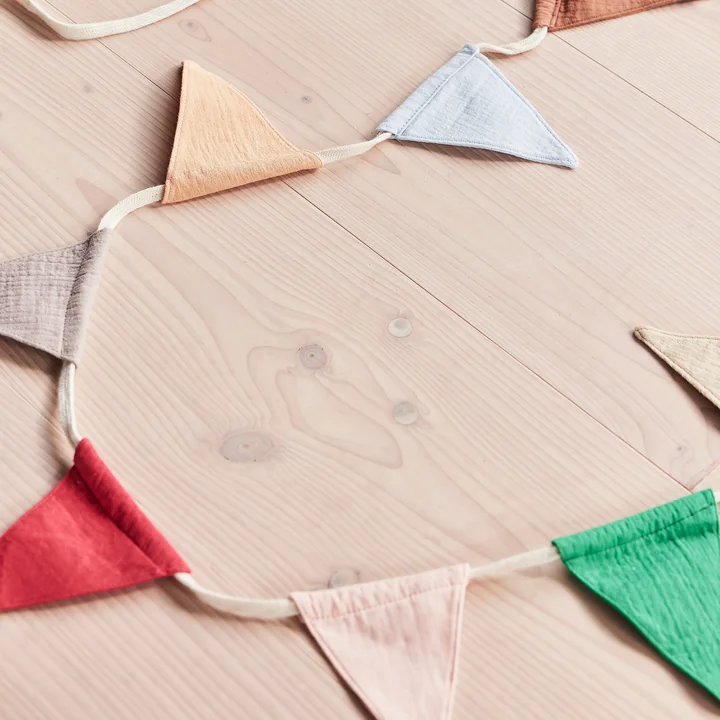 OYOY - Moni Musselin Girlande, 240cm, multi