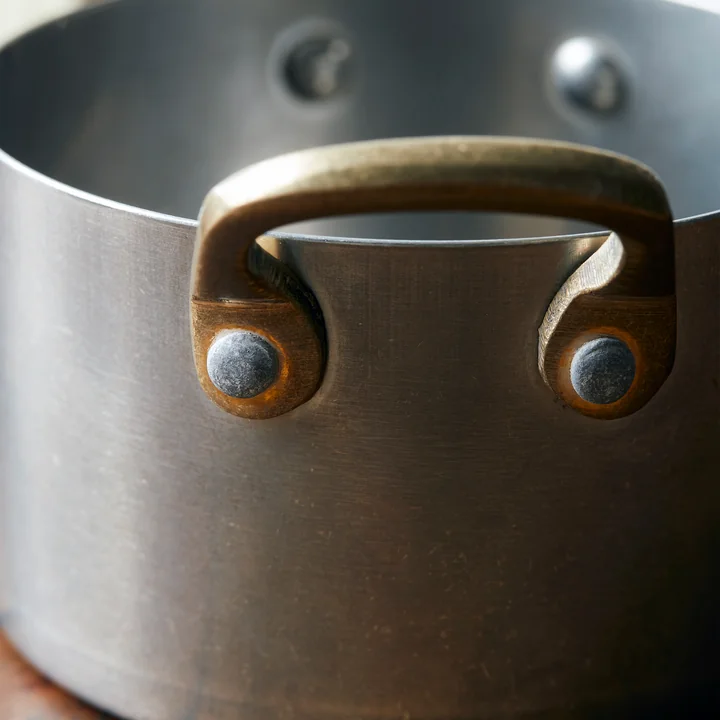 Presentation Mini-Topf, Edelstahl gebürstet (2er-Set) von Nicolas Vahé