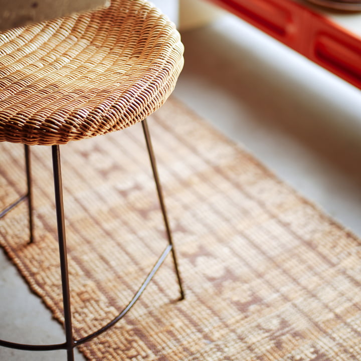 HKliving - Wicker Barstuhl, Rattan