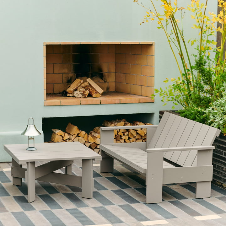 Crate Lounge Sofa und Beistelltisch von Hay