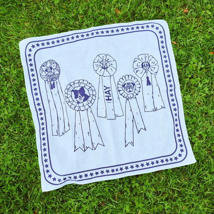 Dogs Hundetuch 55 x 55 cm, hellblau von HAY