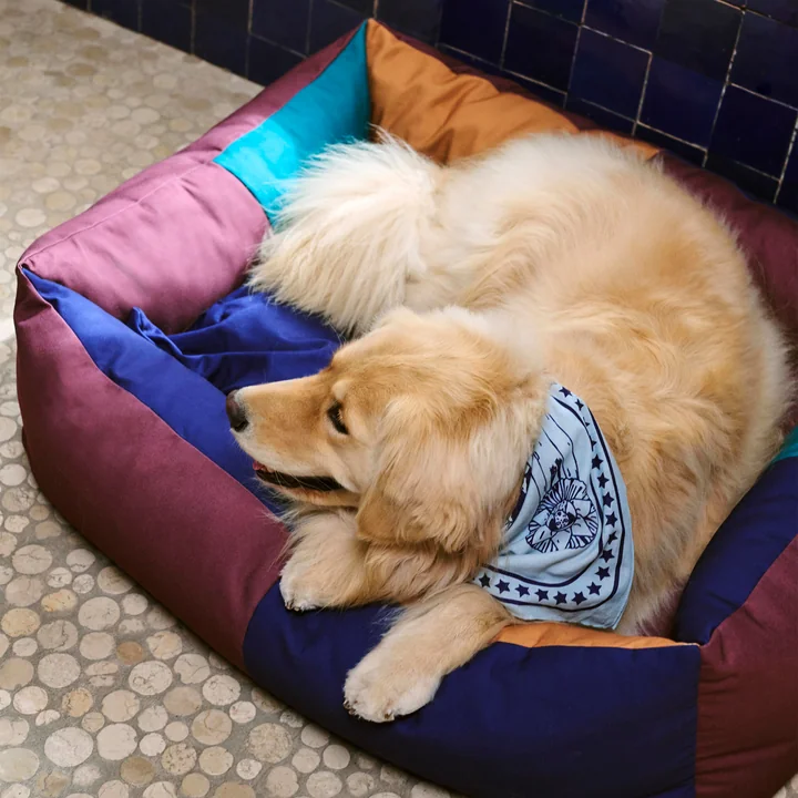 Hundebett, L, burgund / grün von HAY