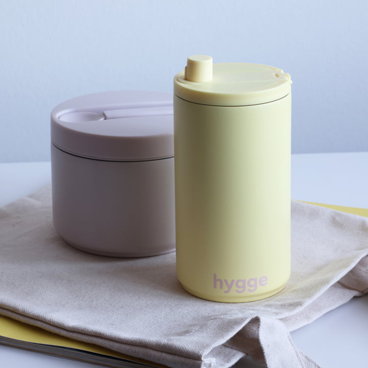 Travel Becher, 0.35 l, hygge / yellow von Design Letters