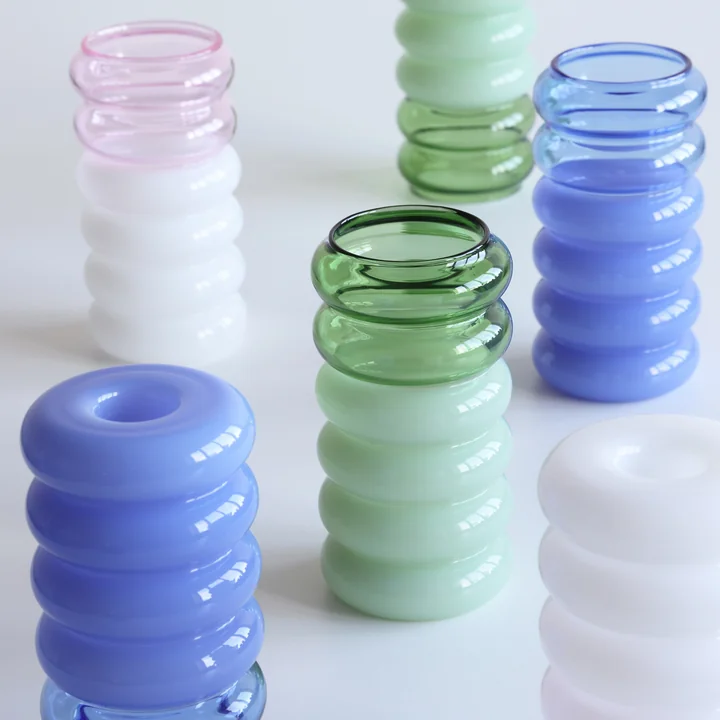 Bubble - 2 in 1 Vase & Kerzenhalter, H 13,5 cm, Gruppe von Design Letters