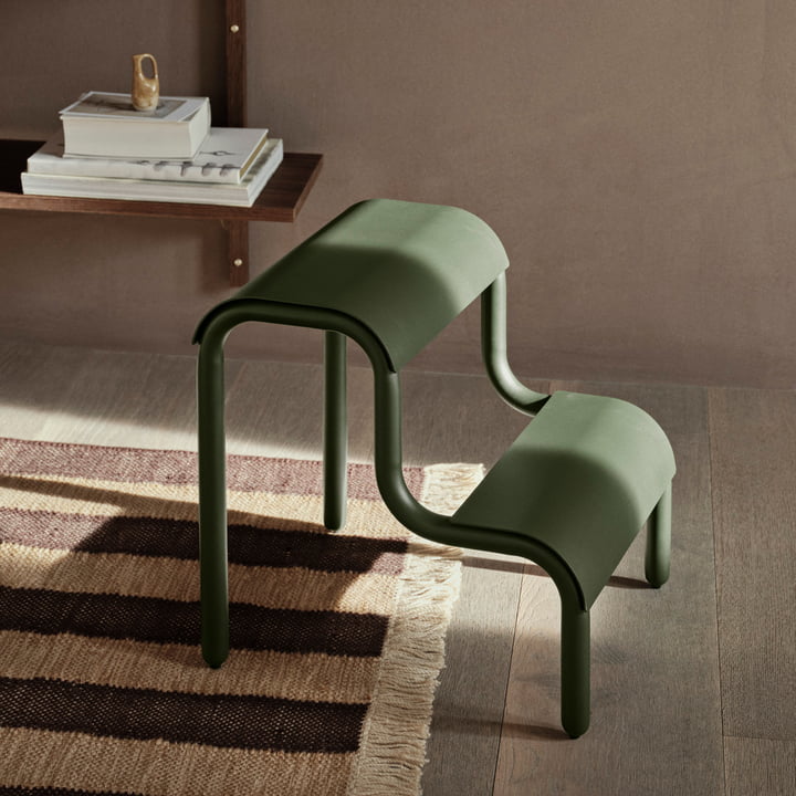 ferm Living - Up Step Multifunktionaler Hocker, forest green