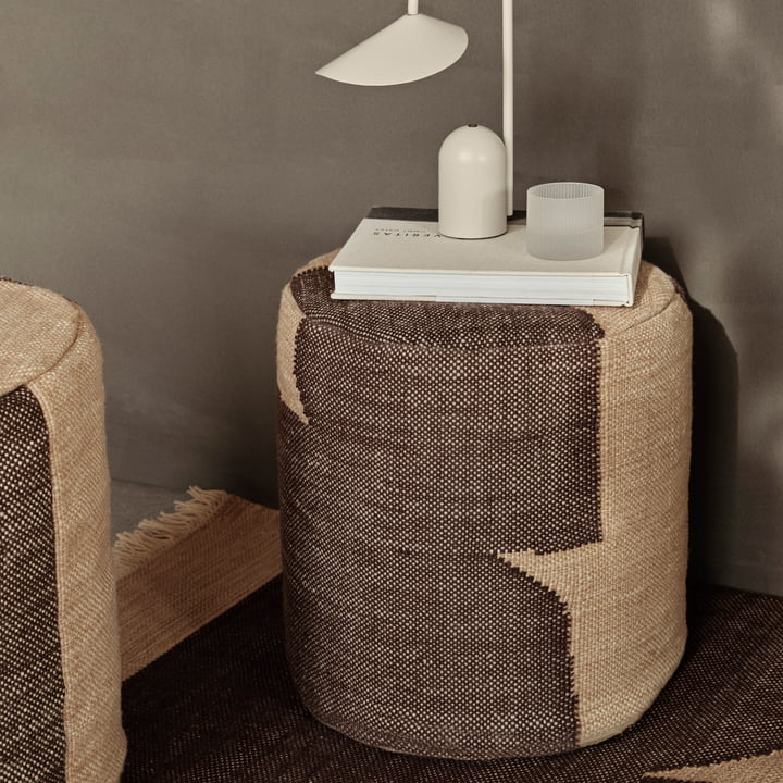 Forene Cylinder Pouf von ferm Living