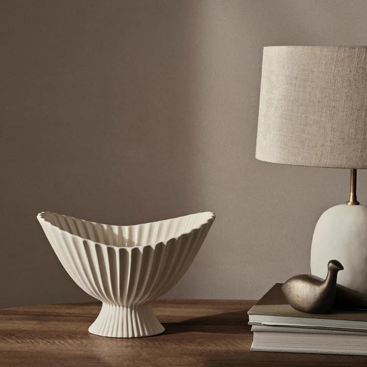 Fountain Dekoschale, medium, off-white von Ferm Living