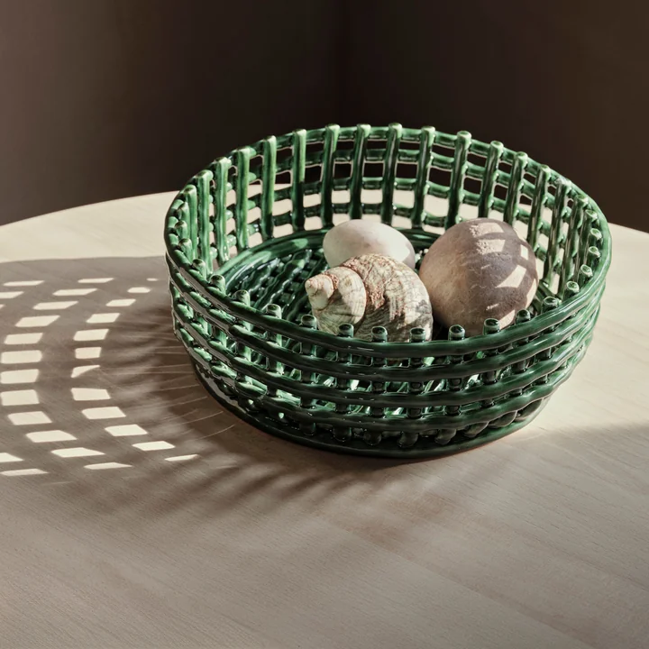 Keramik Centerpiece, emerald green von Ferm Living