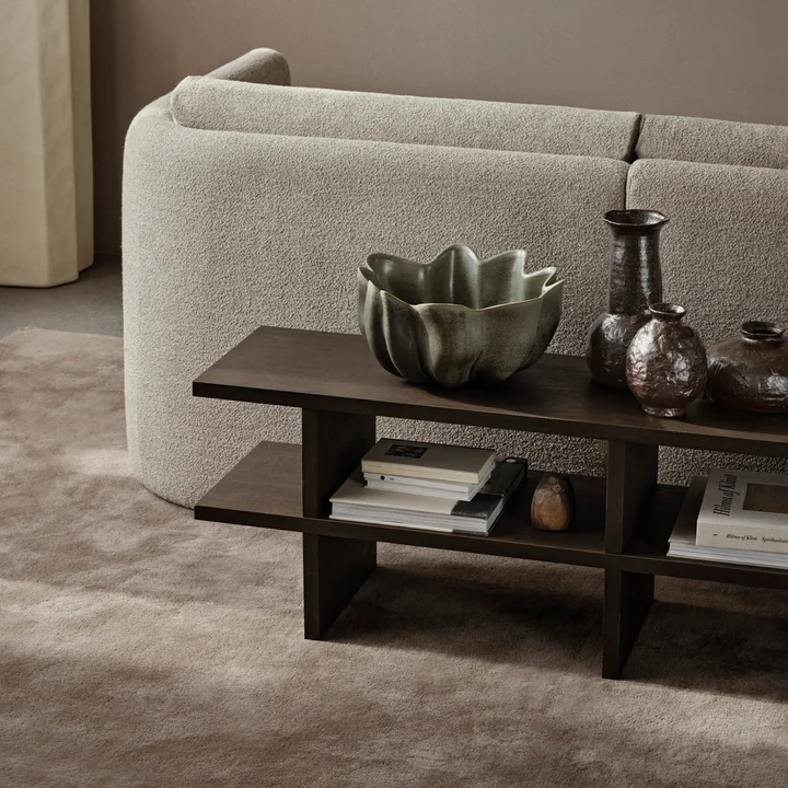 Ferm Living - Kona Bank, dunkel gebeizt