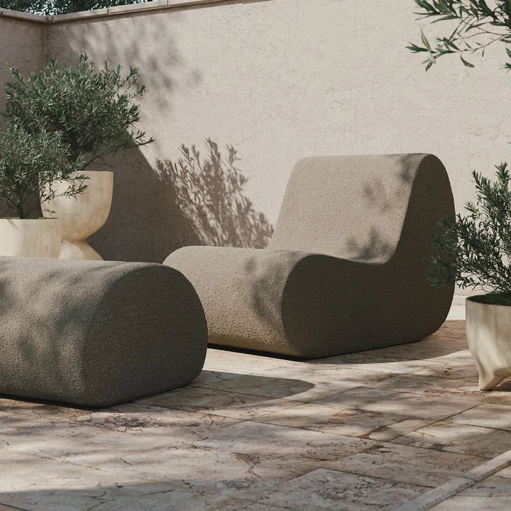 Rouli Center Modul Sessel, sand (Pure Bouclé) von Ferm Living