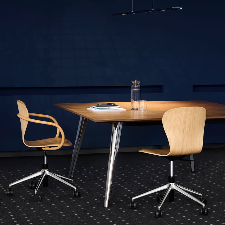 Thonet - S 220 DRW Drehstuhl mit Rollen