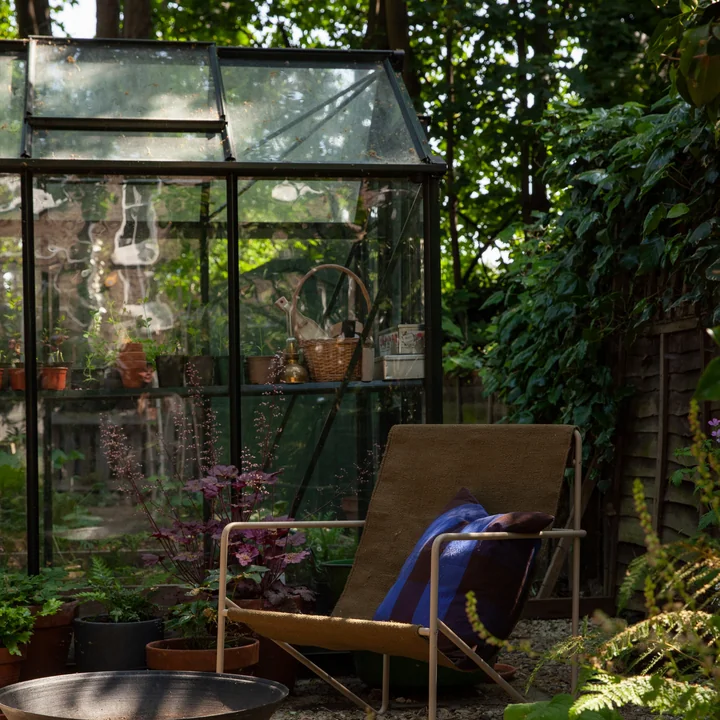 Desert Lounge Chair, cashmere / off-white, chocolate von Ferm Living