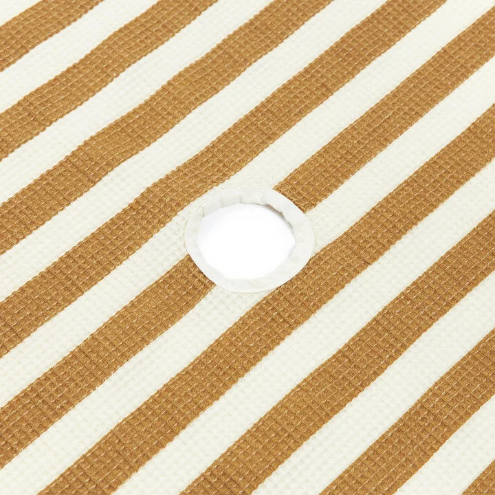 Portofino Strandtuch XL, 146 x 175 cm, honey stripes waffle von Nobodinoz