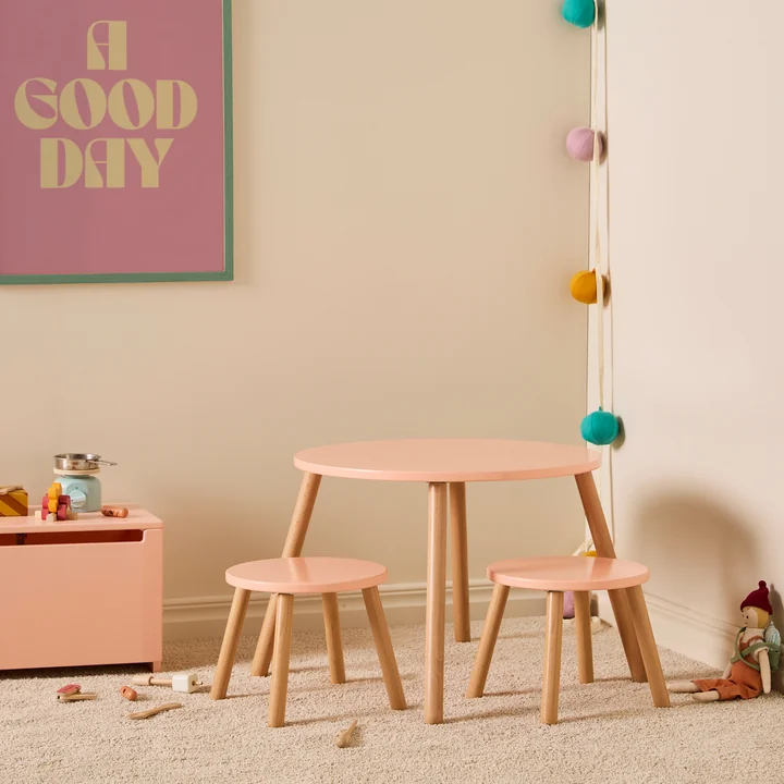 Tisch und Hocker von Kids Concept 