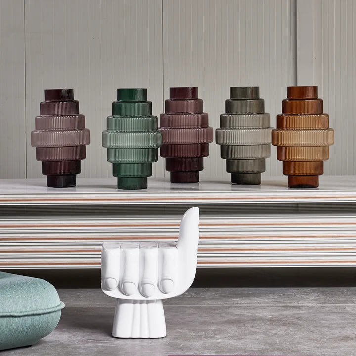 Pols Potten - Steps Vasen, dunkles lila