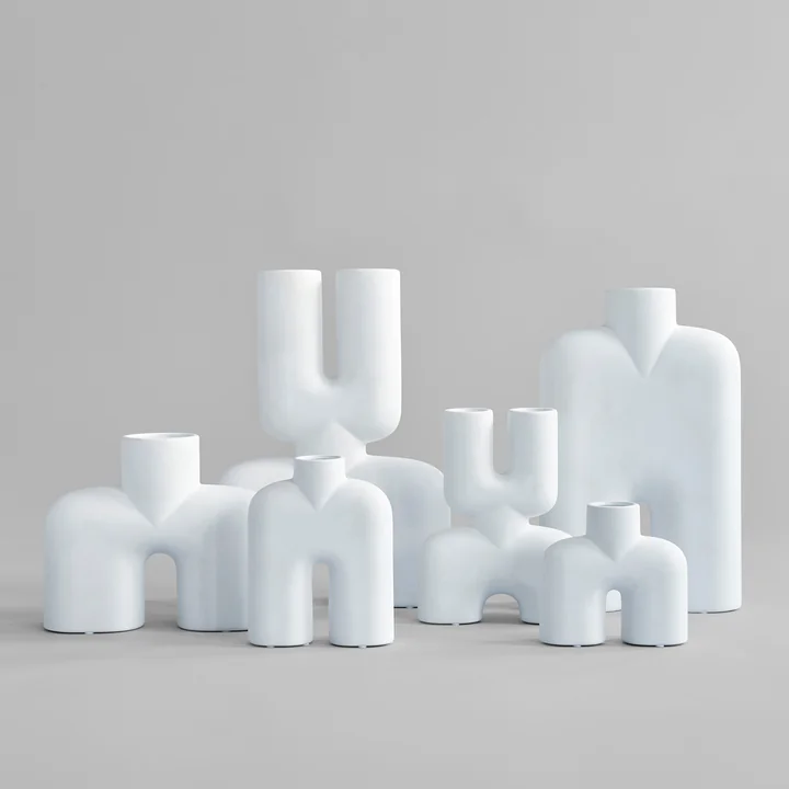 Cobra Vasen, knochenweiß von 101 Copenhagen