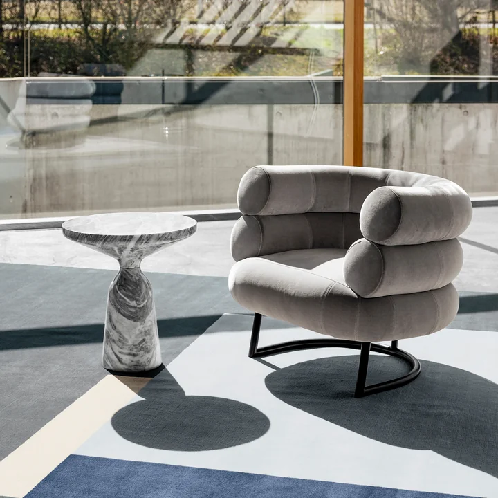 ClassiCon - Bell Beistelltisch, Marmor poliert (Grigio Nuvolato)