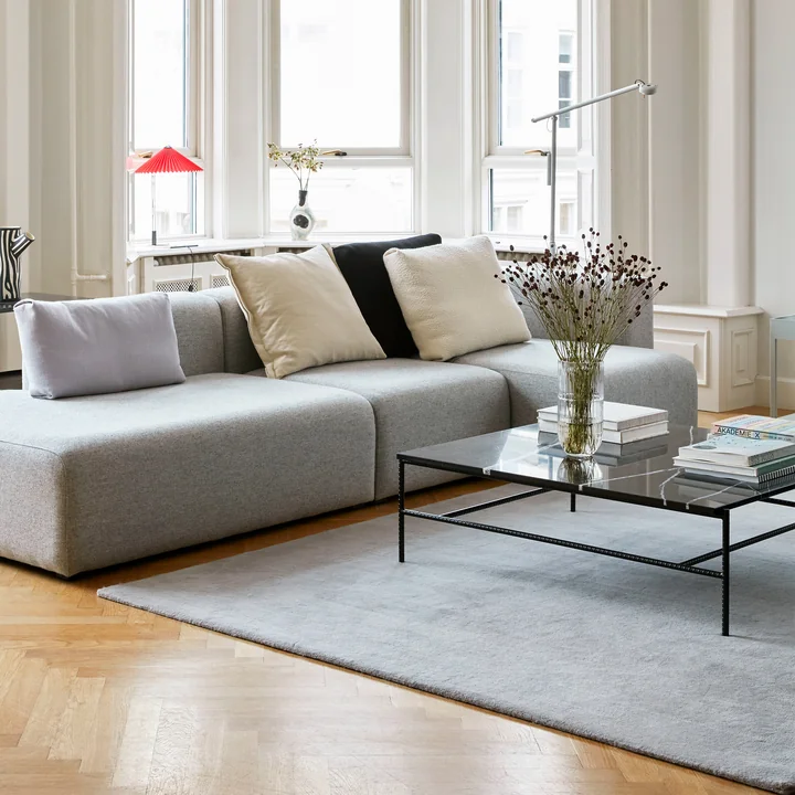 Raw Teppich No. 2, hellgrau von HAY