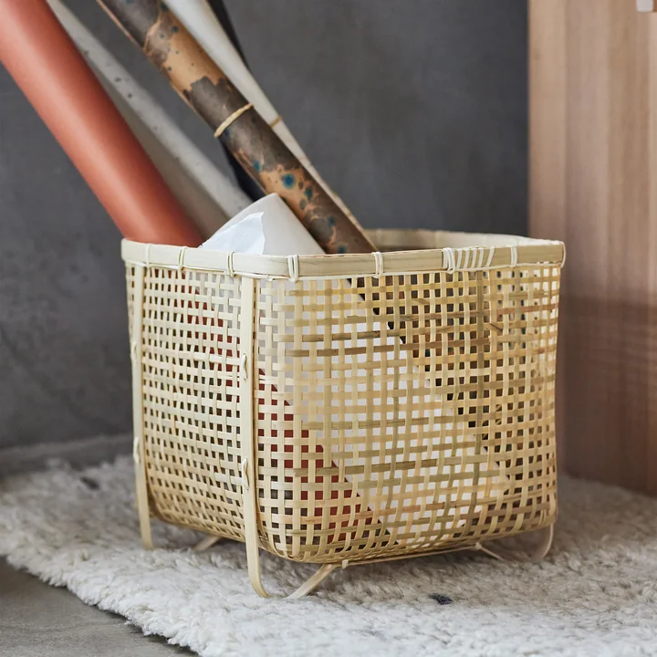 OYOY - Sporta Aufbewahrungskorb, 29 x 29 cm, nature