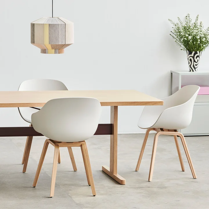 HAY - About a Chair AAC 222, Eiche lackiert / white 2.0 