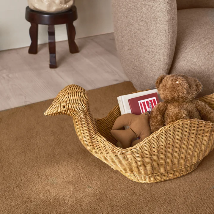 Ferm Living - Bird Aufbewahrung geflochten, rattan