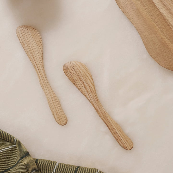 ferm Living - Cairn Buttermesser, Eiche (2er-Set)