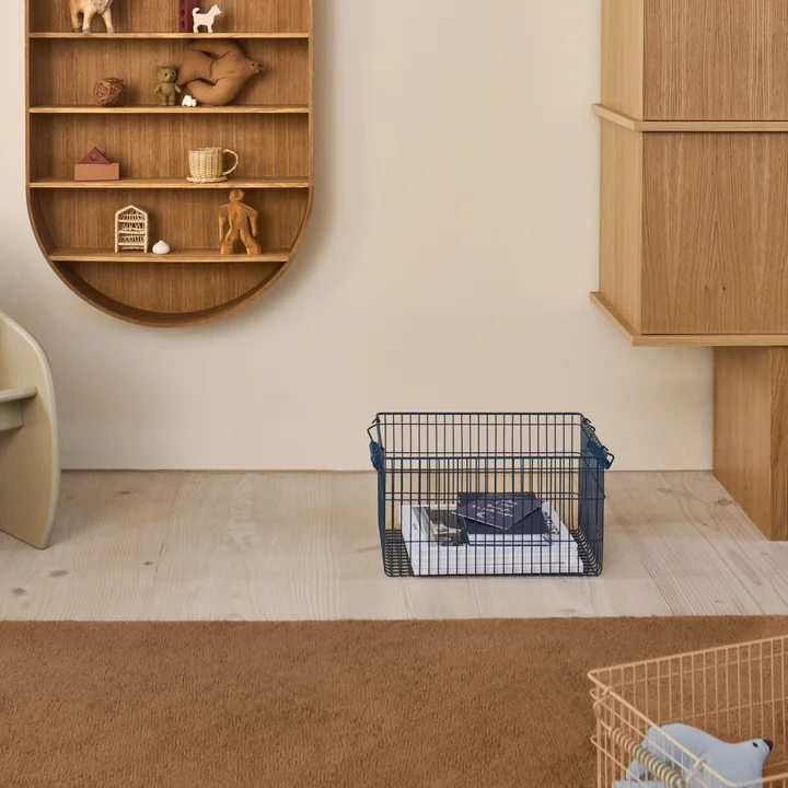 Ferm Living - Cala Stapelbare Körbe, dunkelblau