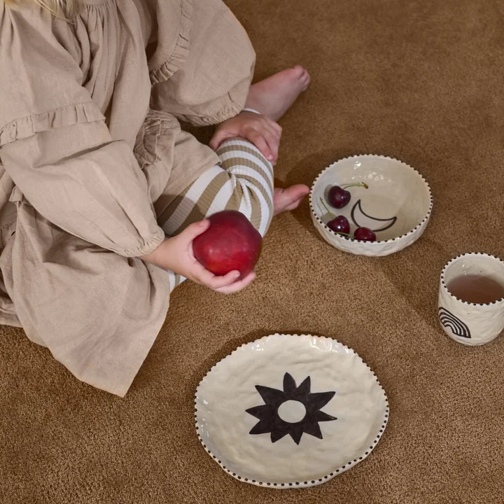 Ferm Living - Naive Ceramic Set, red brown