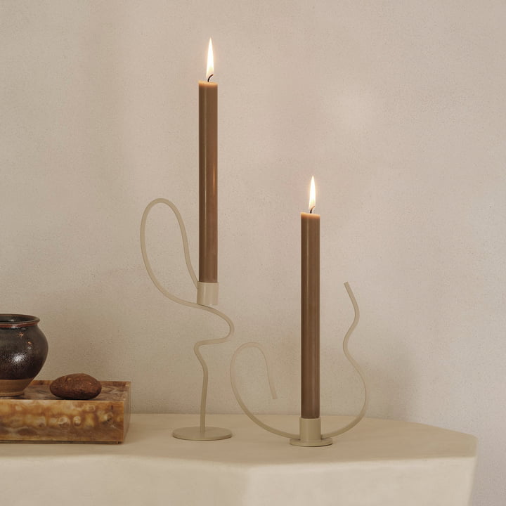 Ferm Living - Valse Kerzenständer, cashmere