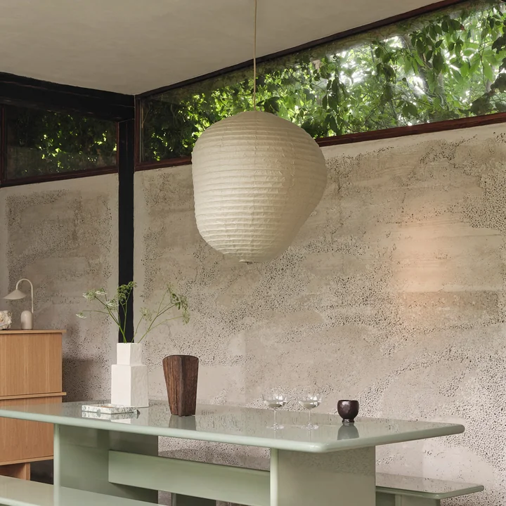 Ferm Living - Kurbis Lampenschirm, H 40 x Ø 38 cm, dark sage