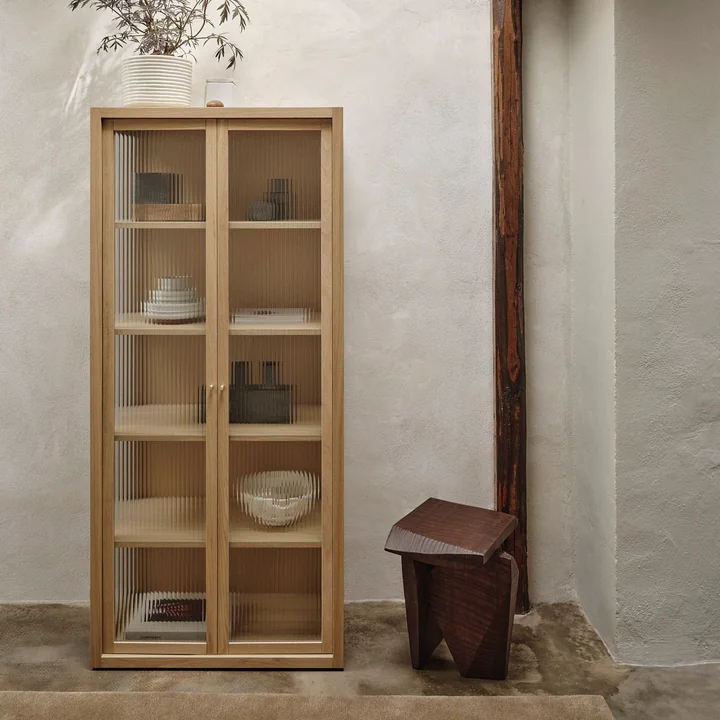Ferm Living - Reed Vitrine, Eiche natur