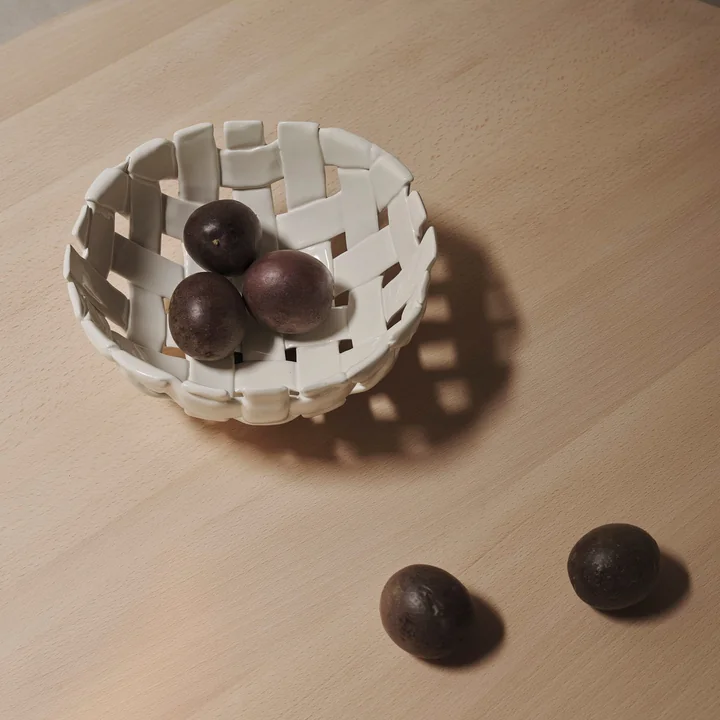 Ferm Living - Plait Schale, off-white