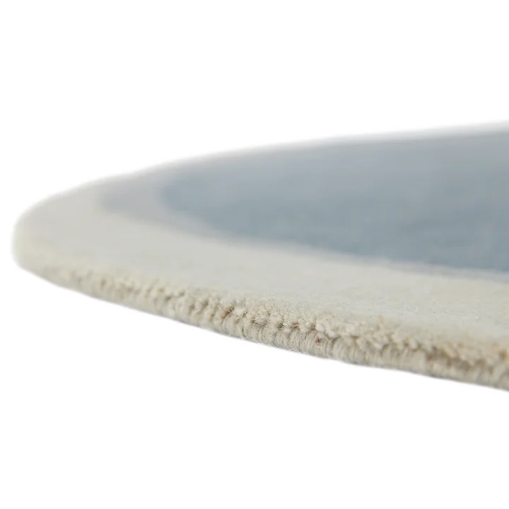 nanimarquina - Layers Teppich, Ø 120 cm, blau / grün (Exklusive Edition)