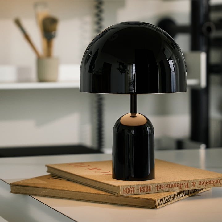 Tom Dixon - Bell LED Tischleuchte mit Akku, schwarz