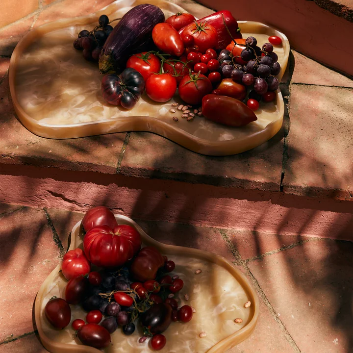 HKliving - Patio Tablett S und L, cream