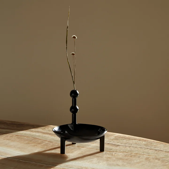 Kerzenhalter und Schale von Stoff Nagel