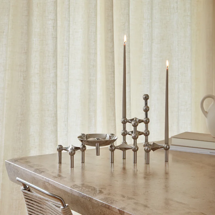 Kerzenhalter und Schale von Stoff Nagel