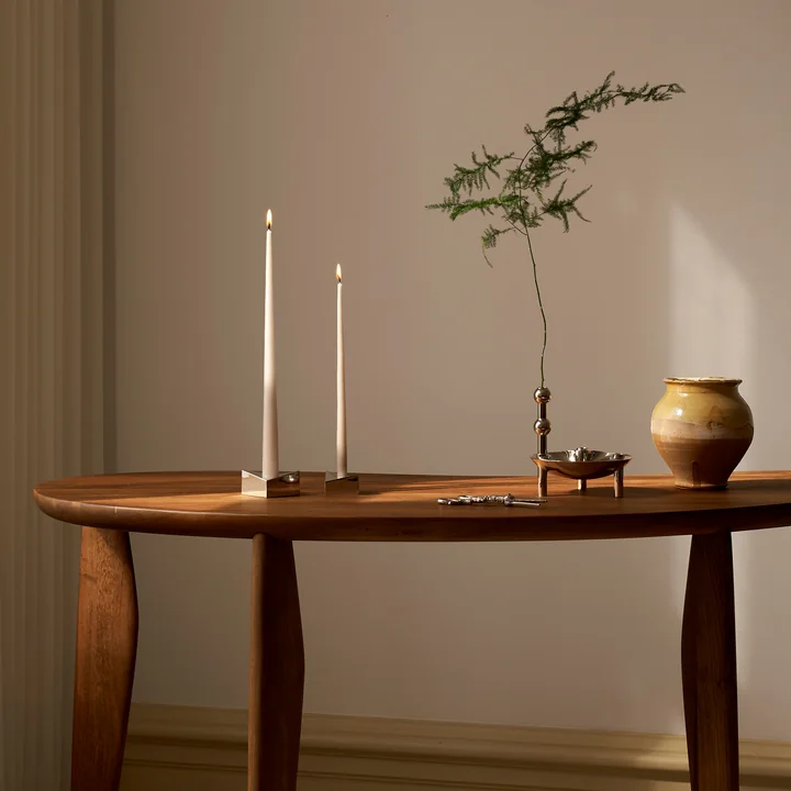 Kerzenhalter und Schale von Stoff Nagel