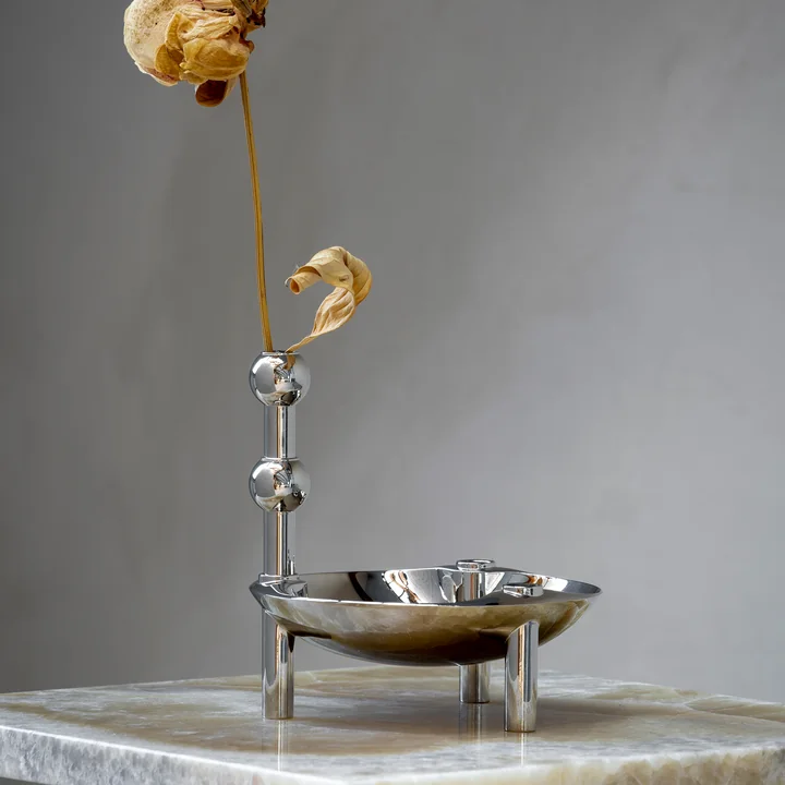 Kerzenhalter und Schale von Stoff Nagel